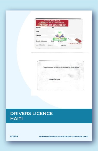 Buy Haiti Drivers License Online:  Fast, Easy and Reliable Service.